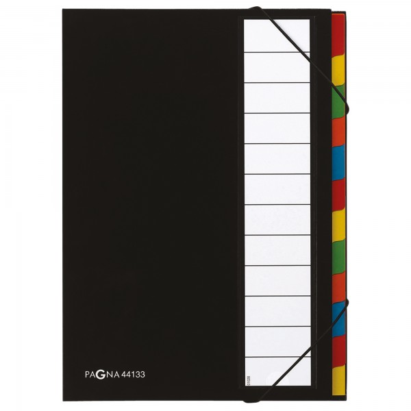 PAGNA Ordnungsmappe Deskorganizer 44133-04 DIN A4 12Fächer schwarz