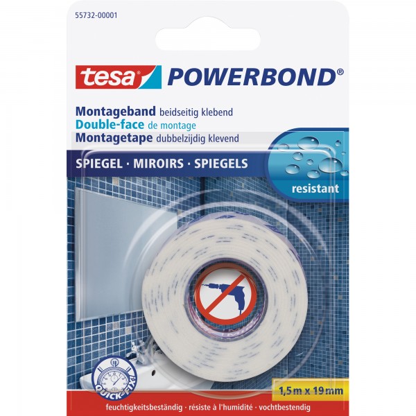 tesa Montageband 55732-00001 für Spiegel 19mmx1,5m