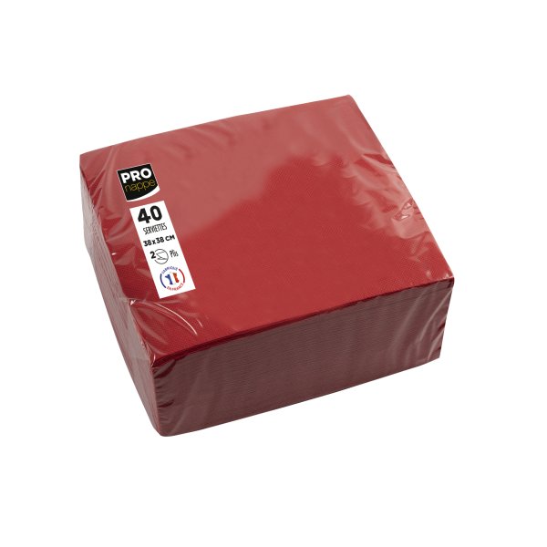 PROnappe Serviette 38x38cm rt 40St