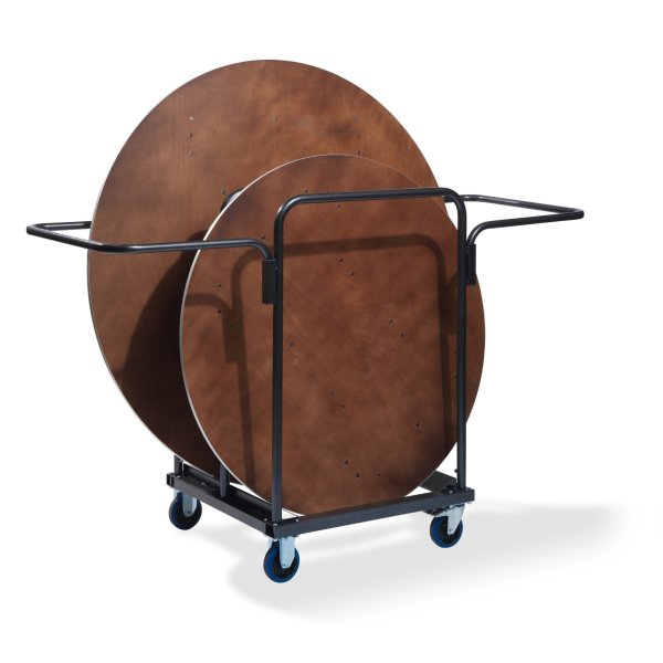 FEROS Trolley Klapptische rund max 8St Hammerite