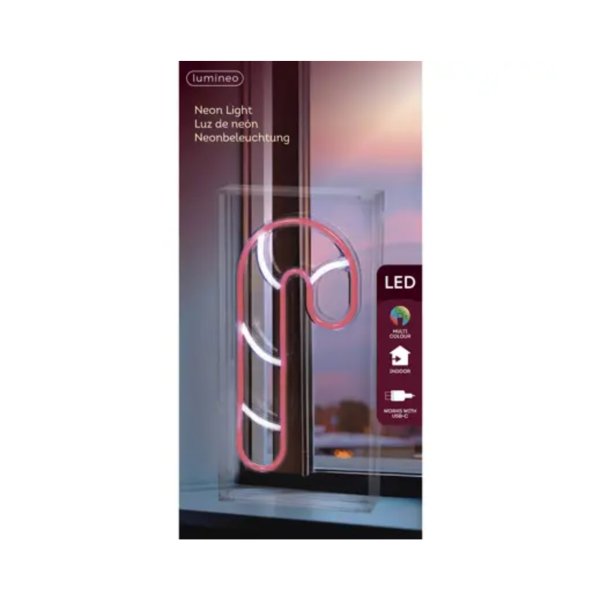 Lumineo Schild LED 4,7x15x30cm bunt