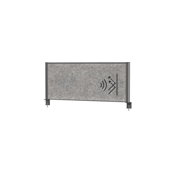 Maul Tisch-Trennwand MAULconnecto 120x50cm Akustik