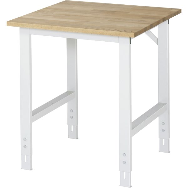 RAU Arbeitstisch 750x800x760- 1080 B-Platte 25mm l.gr