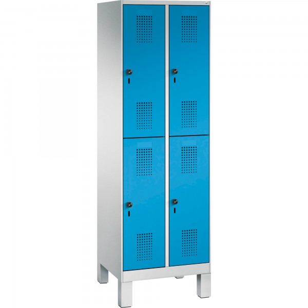 C+P Doppelstockspind 4931020S10051 Füße 4Fächer lgr/lbl