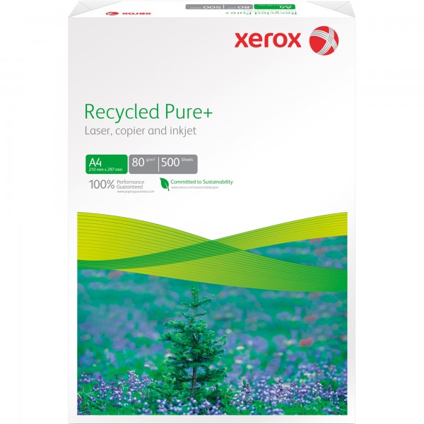 Xerox Kopierpapier Recycled Pure+ 003R98756 DIN A4 weiß 500 Bl./Pack.