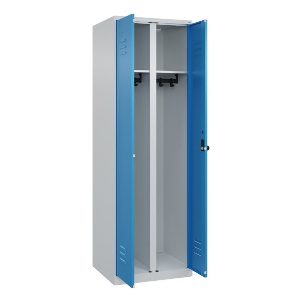 C+P Spind Classic PLUS 1850x600x500mm 2Abt. lgr/lbl