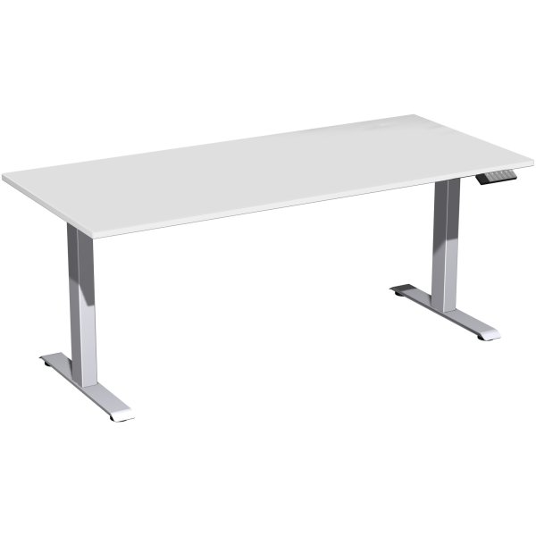 Geramöbel Tisch Elevate Basic 1800x800x730-1230mm si/lgr