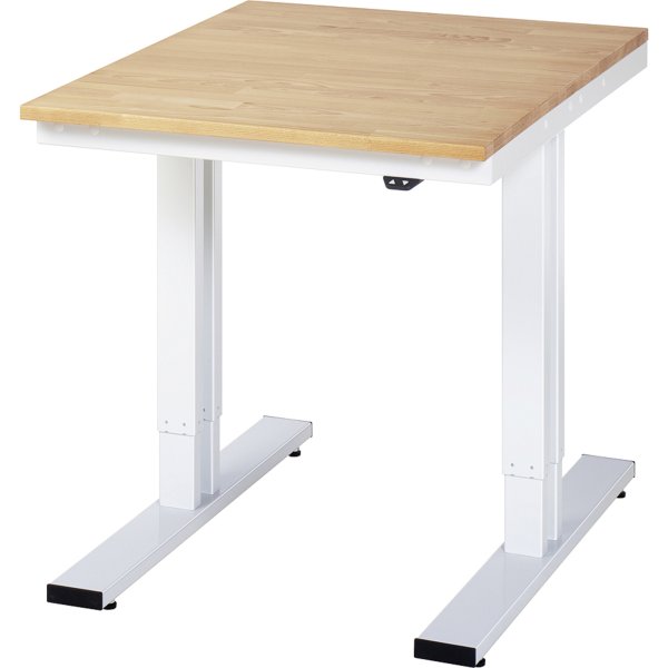 RAU Werktisch 750x1000x720mm elektrisch B-Platte 25mm l.gr