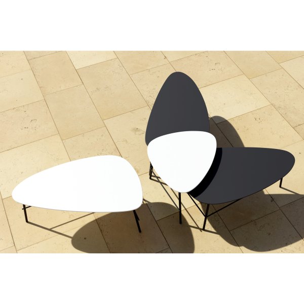 Paperflow Beistelltisch Lazy 50x60cm sw/ws