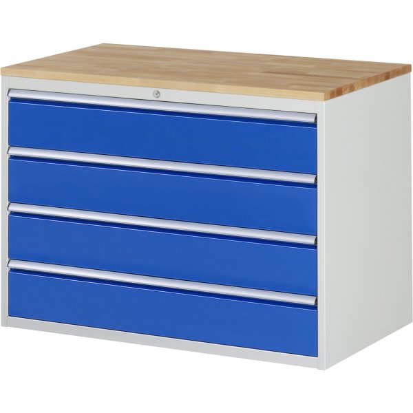 RAU Schrank 4Schübe 1145x650x825mm lgr/ebl