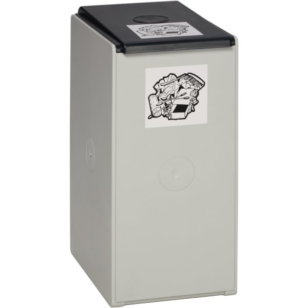 VAR Kunststoffcontainer 40l 1fach oDeckel lgr