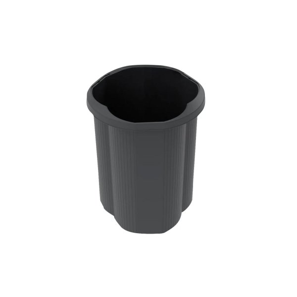Exacompta Abfalleimer Tri Bin EcoBlack 50l sw
