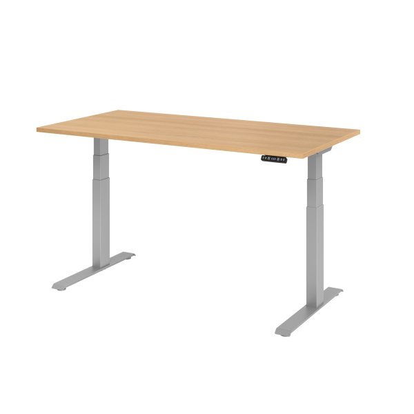 Hammerbacher Schreibtisch el 160x80cm si/eiche