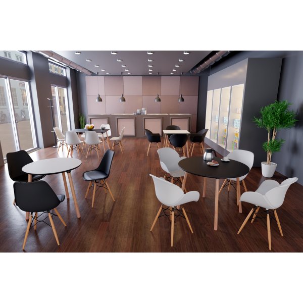 Paperflow Bistrotisch Palomba rund 80cm bu/sw
