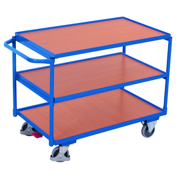 VARIOfit Tischwagen 3Flächen 1375x825x850mm bl