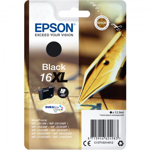 Epson Tintenpatrone C13T16314012 12,9ml schwarz