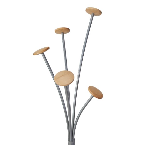 Alba Garderobenständer Festival 5Haken 187cm gr/hbr