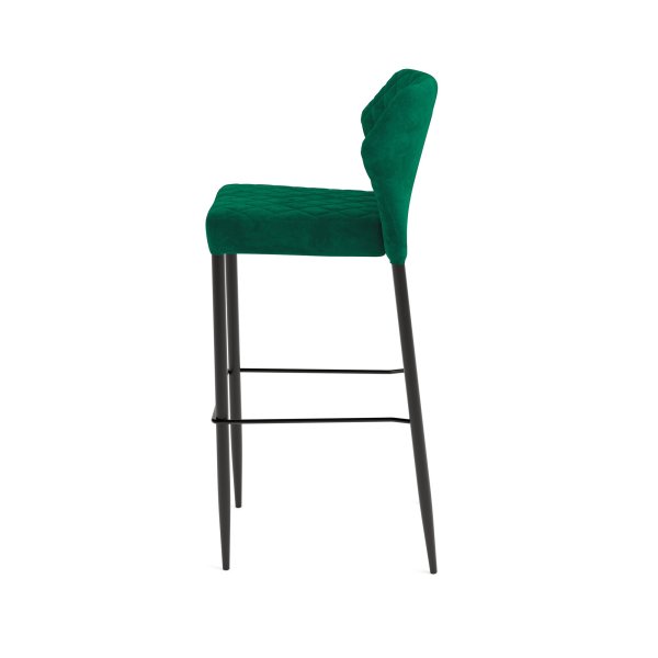 FEROS Barstuhl Louis Velours grün 2St
