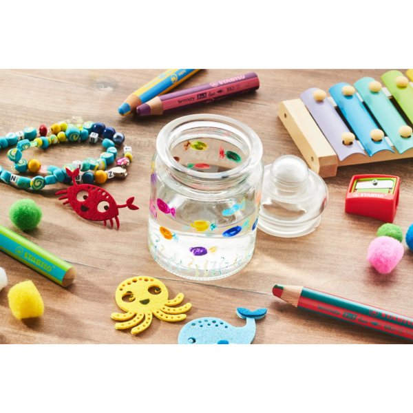 Stabilo Farbstift woody 3 in 1 duo EO sort 10St +Spitzer