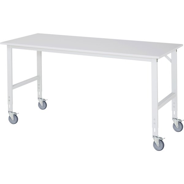 RAU Arbeitstisch 2000x800mm fahrbar M-Platte 22mm l.gr