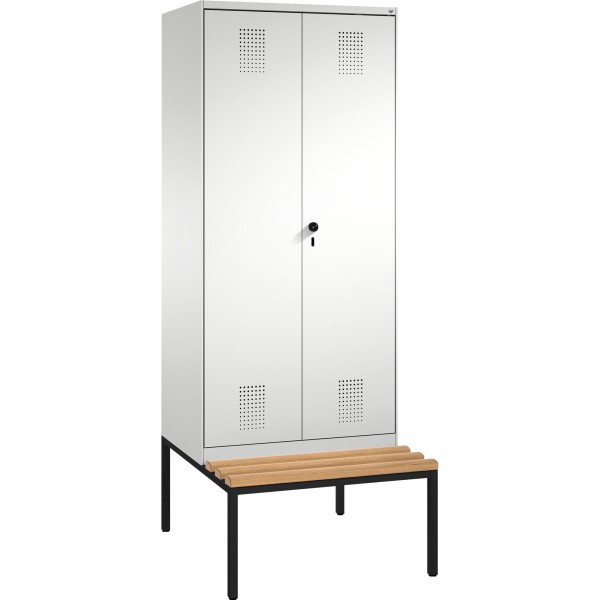 C+P Doppelspind 4905222S10005 Sitzbank 2Abteile B800mm lgr/lgr