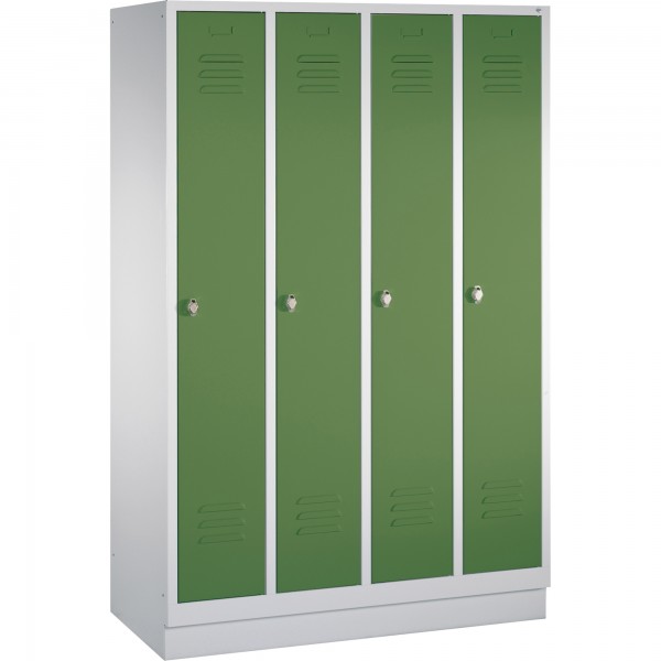 C+P Umkleidespind 802040S10013 m. Sockel 4Abteile lgr/rgn