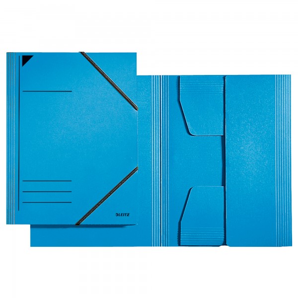 Leitz Eckspannermappe 39810035 DIN A4 Karton blau