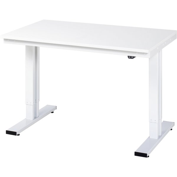 RAU Werktisch 1250x800x720mm elektrisch M-Platte 22mm l.gr