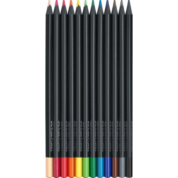 Faber-Castell Buntstift Black Edition sort 12St