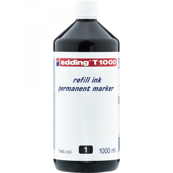 edding Nachfülltusche T1000 4-T1000001 1.000ml schwarz