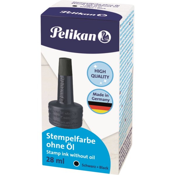 Pelikan Stempelfarbe 4K 351197 ohne Öl 28ml schwarz