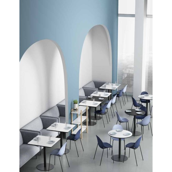Paperflow Bistrotisch Mezzo 60x80cm sw/ws