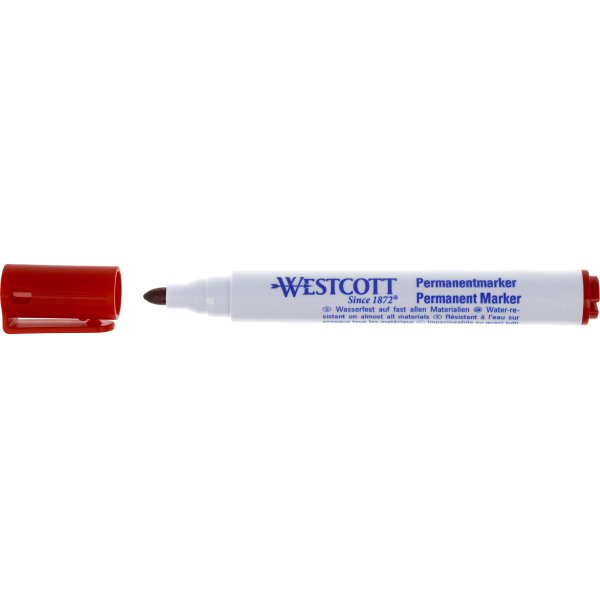 Westcott Permanentmarker Rundspitze 1,5-3,0 mm rt