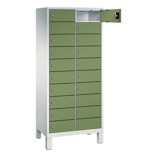 C+P Spind Evolo48 Steckplatz 170x81x50cm lgr/resedagn