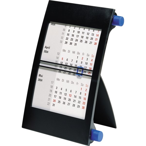 rido/ide Dreimonatstischkalender 7038000304 12,6x18,7cm blau