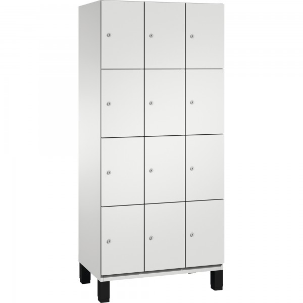 C+P Fächerschrank 4510330S10017 Füße 12Fächer B900mm lgr/lgr