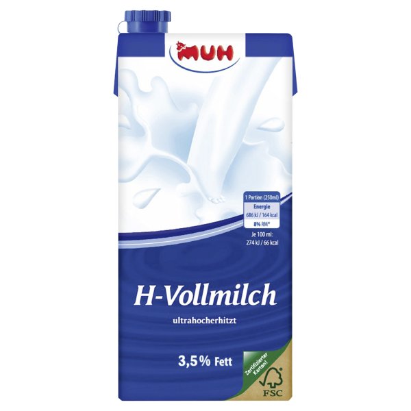 Muh H-Milch 3,5Prozent 1l 12St.