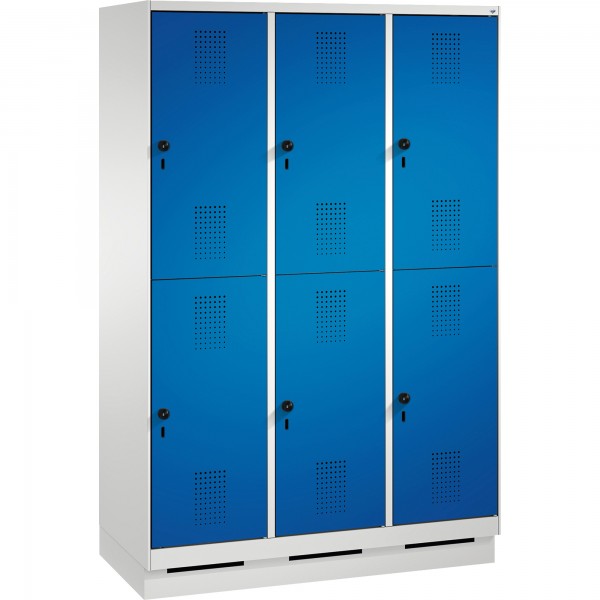 C+P Doppelstockspind 4932032S10036 Sockel 6Fächer B1200mm lgr/ebl