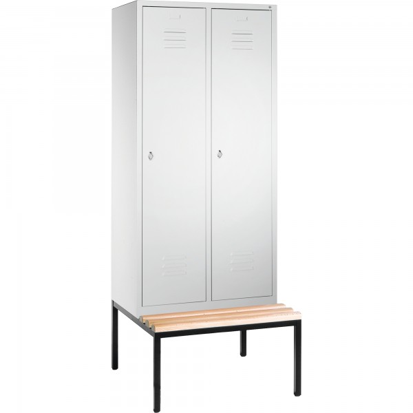 C+P Umkleidespind 805022S10003 Sitzbank 2Abteile B810mm lgr/lgr