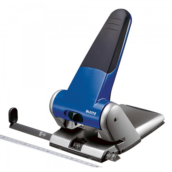 Leitz Registraturlocher 51800035 max. 65Blatt Aluminium blau