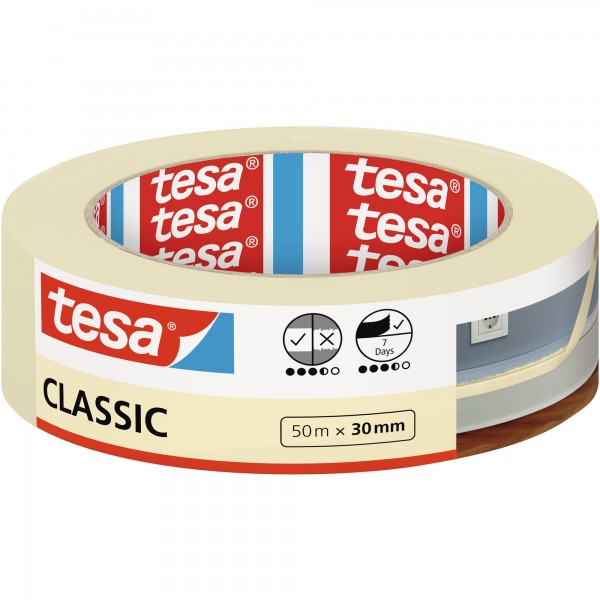 tesa Kreppband Classic 52805-00000 30mmx50m beige