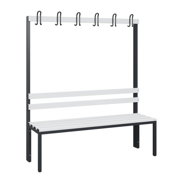 C+P Garderobenbank 1710x1500x403mm sgr/lgr