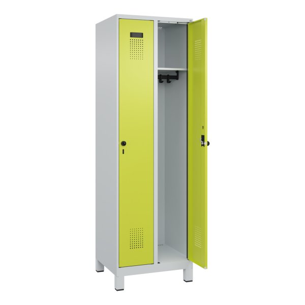 C+P Spind Evolo PLUS Füße 2Abt 1950x600x500 lgr/cgn