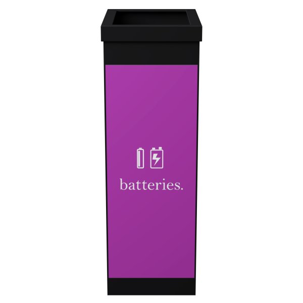 Paperflow Mülltrenner Batterien 60l sw