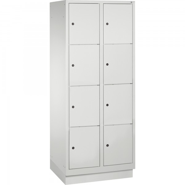 C+P Fächerschrank 8020204S10002 m. Sockel 8Fächer lgr/lgr