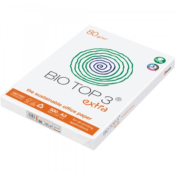 Biotop 3 Papier 180029898 DIN A4 80g ws 500 Bl./Pack.