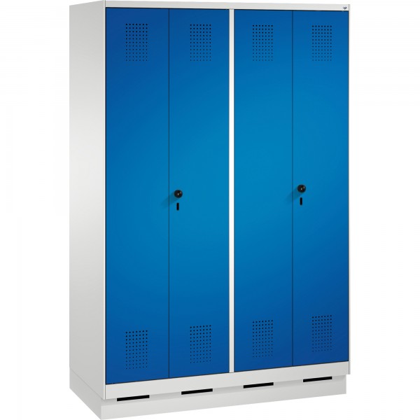 C+P Doppelspind 4902240S10000 Sockel 4Abteile B1200mm lgr/ebl