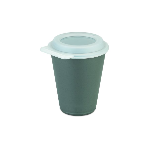 koziol Becher MOVE CUP 8121701 Deckel 300ml ash grey