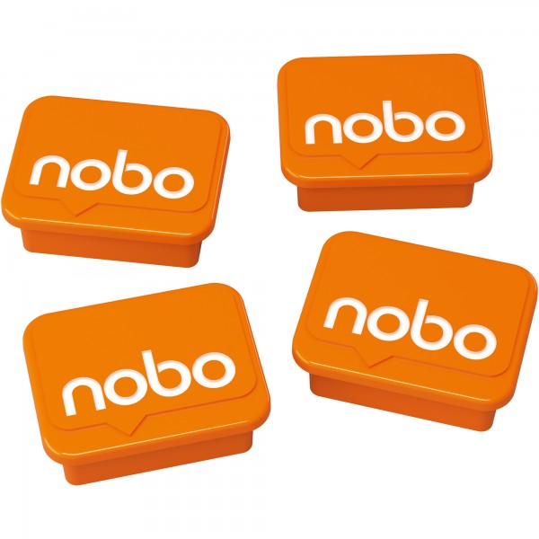 Nobo Magnet 1905327 18x22mm orange 4 St./Pack.