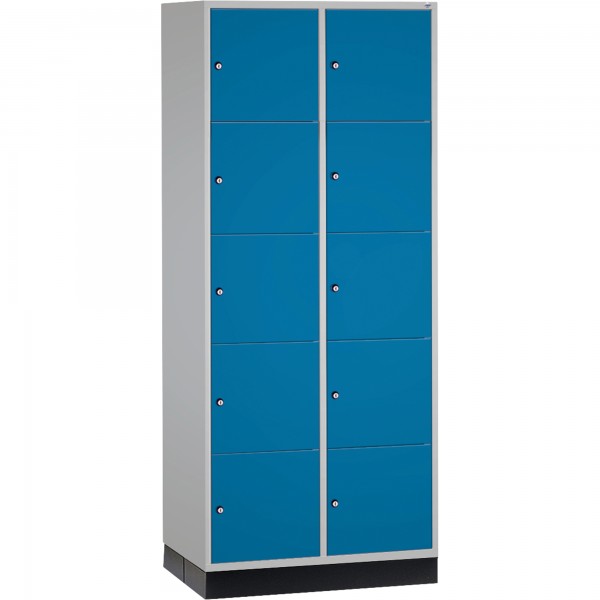 C+P Schließf.schrank 8570203S10020 10Fächer 1950x820x600mm lgr/lbl